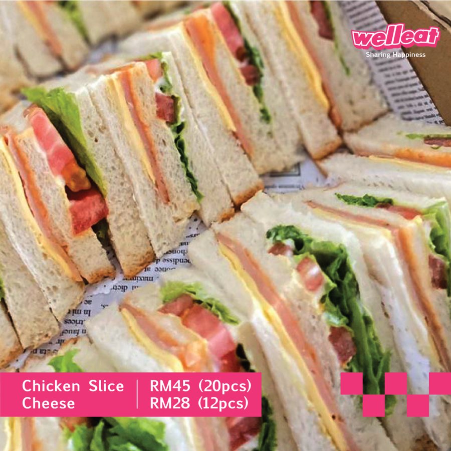 Chicken Slice Cheese sandwich platter