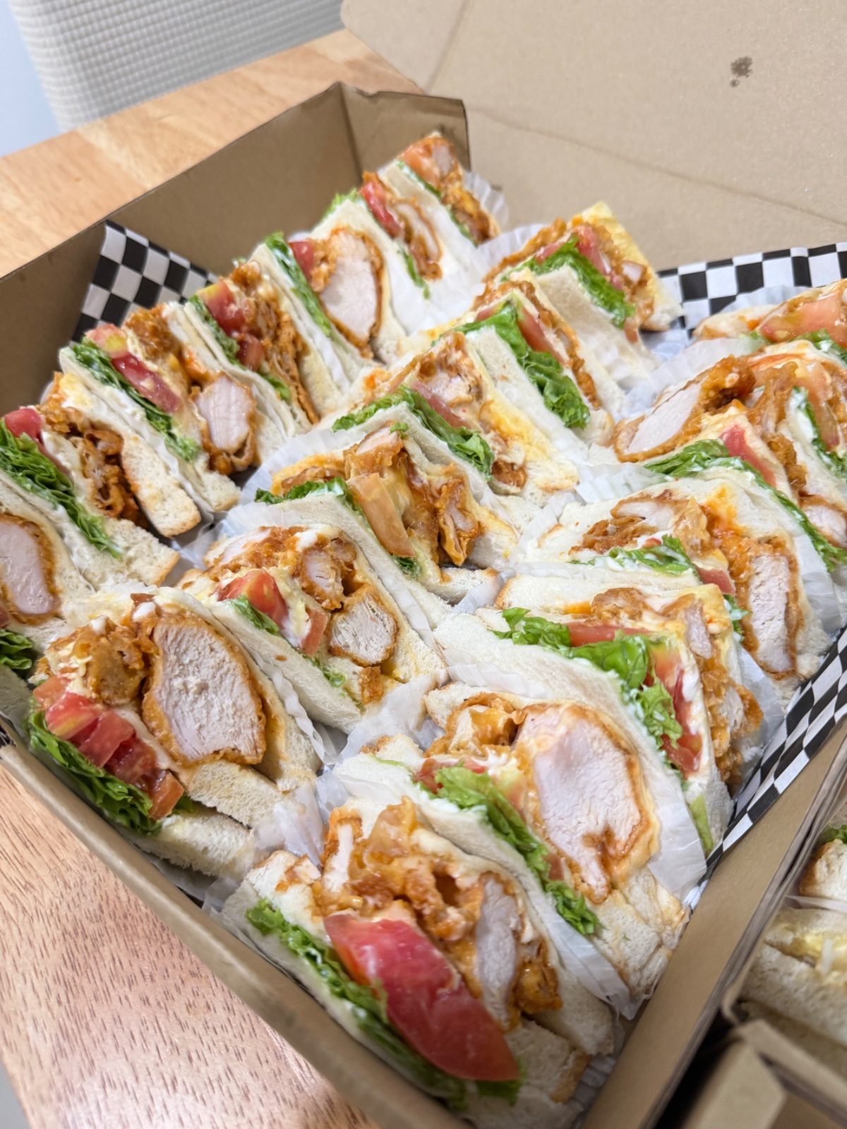 Chicken Crispy Burst sandwich platter