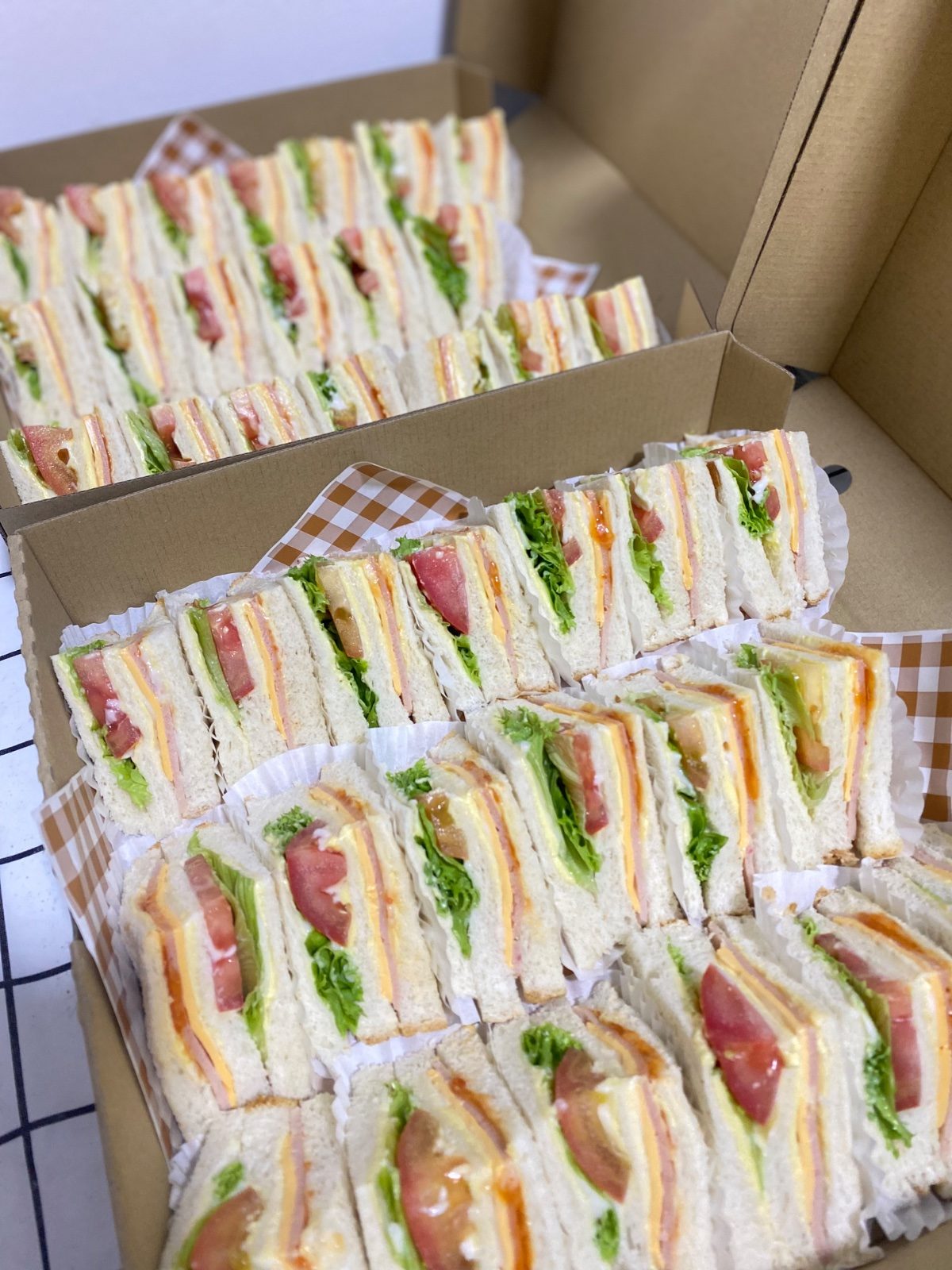 Chicken Slice Supreme sandwich platter
