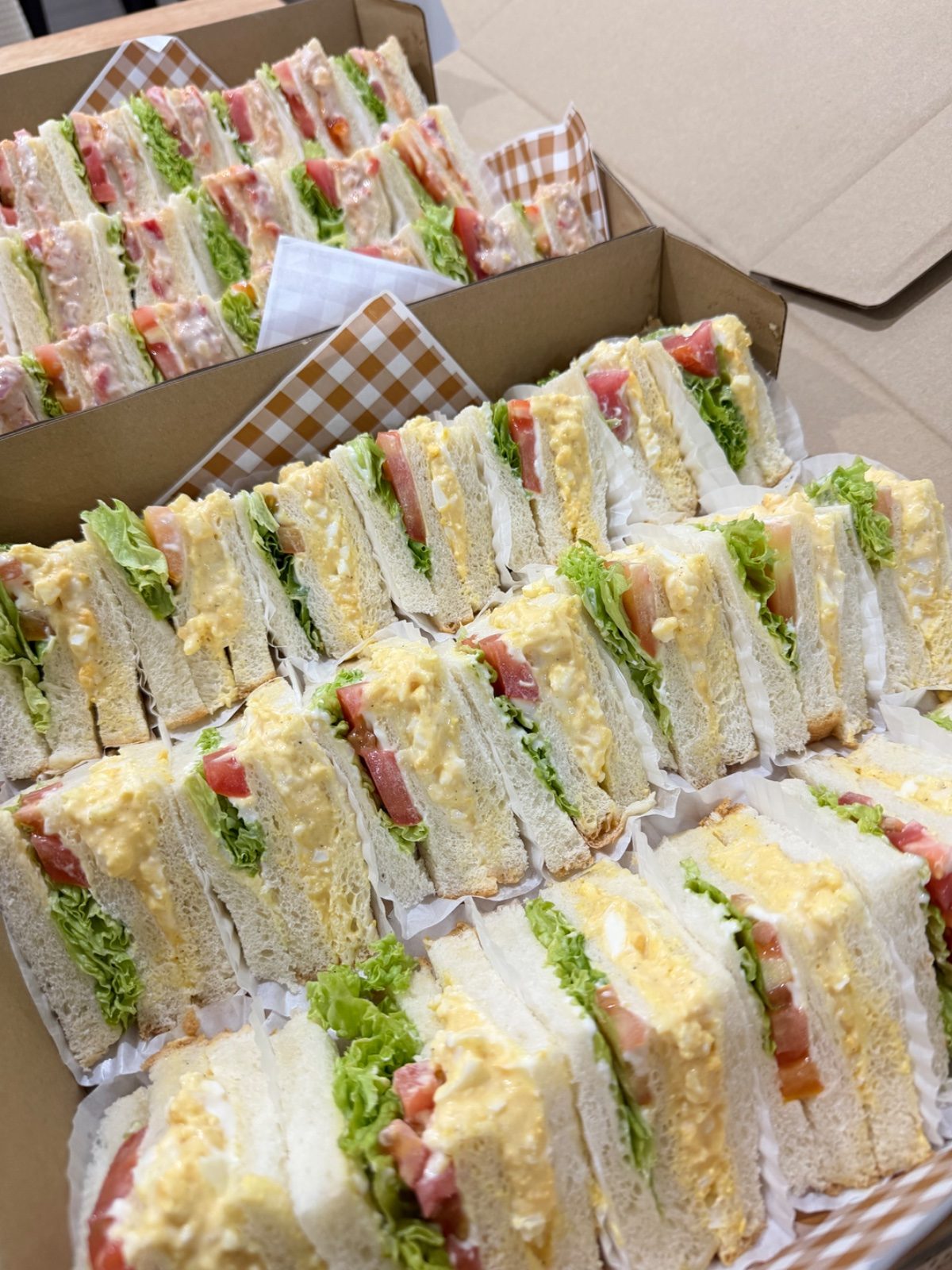 Egg Creamy Bliss sandwich platter